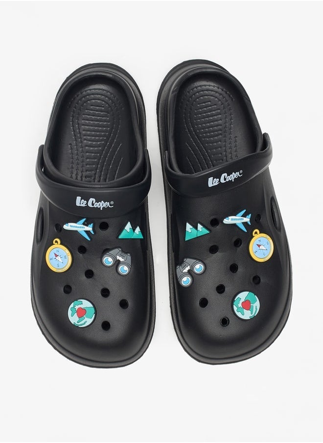 Lee Cooper - Men's Applique Detail Clogs with Backstrap - Image 1