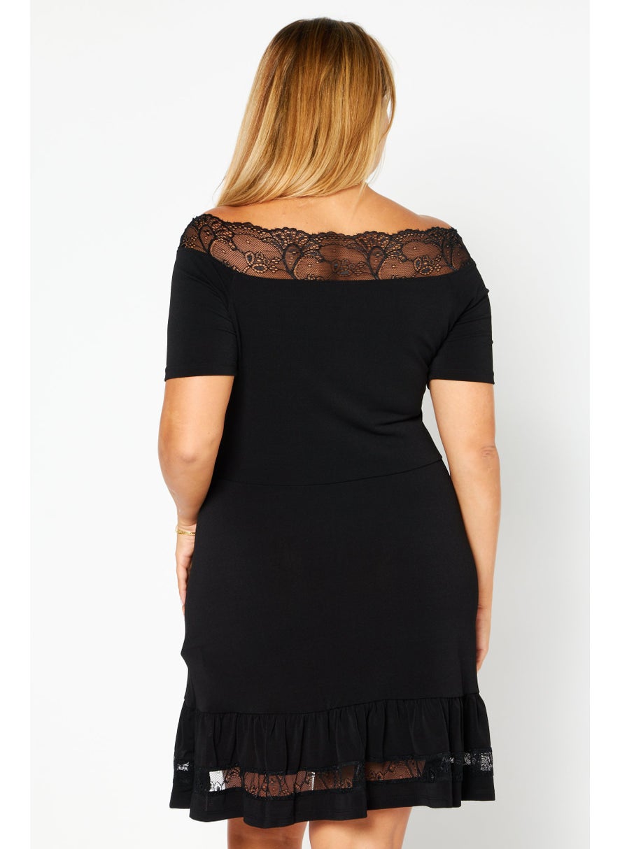 Michael Kors - Women Plain Mini Dress, Black - Image 1