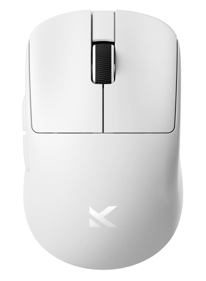 MCHOSE ماوس الألعاب اللاسلكي MCHOSE L7 Pro، مستشعر PAW3395 26K، مزدوج لاسلكي/سلكي 8K، وزن خفيف للغاية 39g، اتصال ثلاثي الوضع 2.4GHz RF/BT/S Wired (مستشعر Pro-PAW3395 26K، أبيض) - Image 1