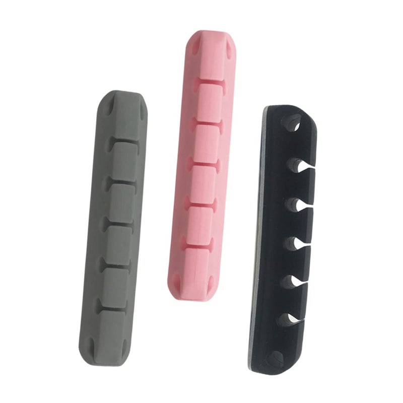 Self Adhesive Cable Clips 3 Pcs Wire Holder Clamp For Home And Office - Image 1