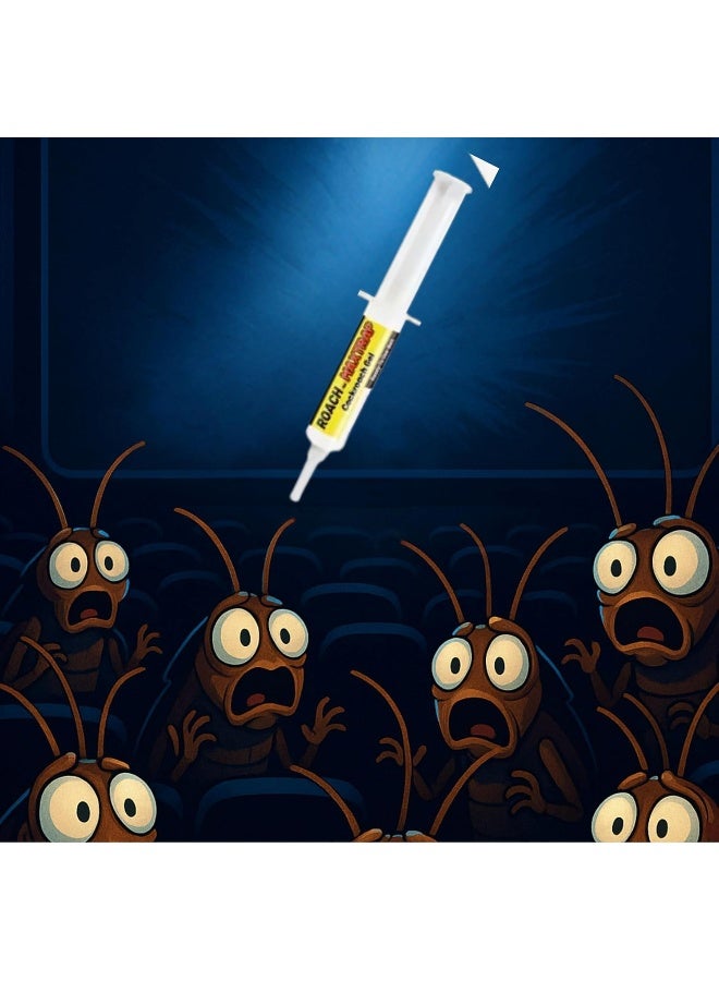 Hasanat Essentials Roach Expert Cockroach Gel Bait 30g Ready-to-Use Roach Killer with Syringe Applicator for Indoor & Outdoor Use - Image 2