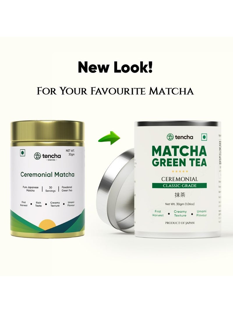 Tencha - Ceremonial Matcha Tea | 100% Pure Super Premium Grade | Japanese Matcha Green Tea Powder | Free Spoon | Vegan | Tested For Radiation | 30gms - Image 2