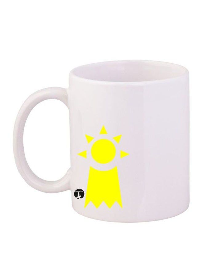RKN Digimon Printed Mug White/Yellow 12ounce - Image 1