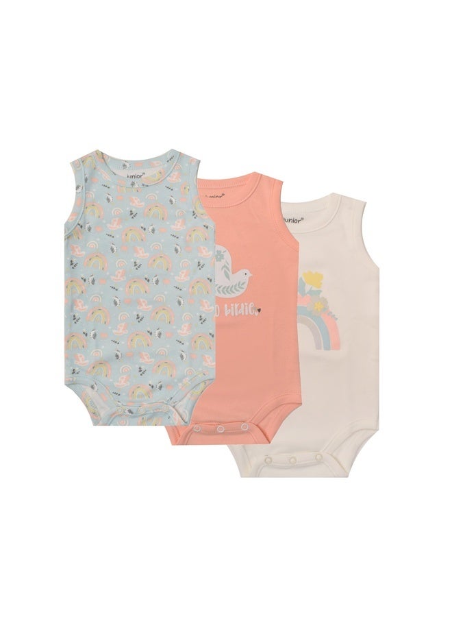 جونيور بادي سوت قطن عبوة 3 قطع بيبي للجنسين - Image 1