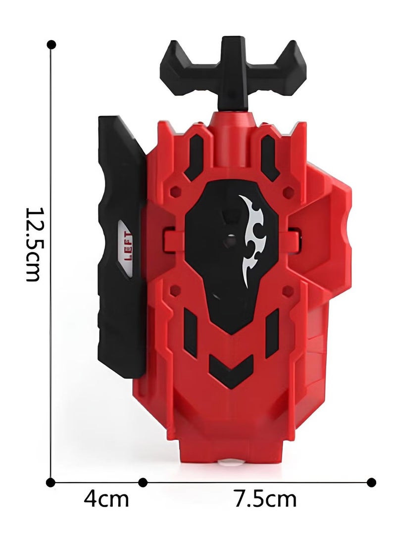 Mr. Penda 2 Pack Latest Generation Evolution Attack Battling Tops, Beybattle String Launcher LR For Kids, Battling Burst Launcher (Blue & Red) - Image 2