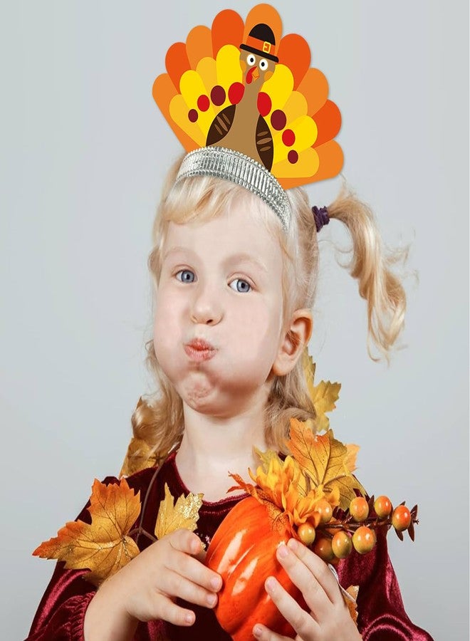 WEEPA 12 Pcs Thanksgiving Headband Turkey Headband Thanksgiving Party Favors Friendsgiving Gifts - Image 4