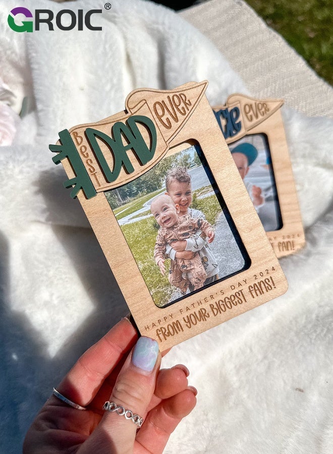 GROIC Car Visor Clip Photo,Drive Safe Daddy Car Visor Picture Frame, Dad Car Visor Clip, Car Visor Picture Frame , Photo Holder, Gift for Dad - Image 4