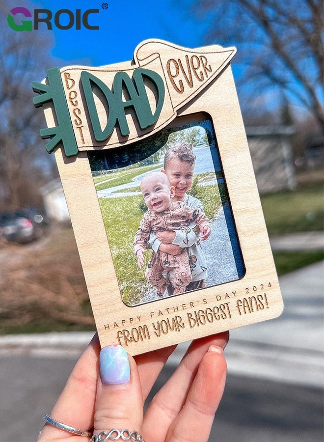 GROIC Car Visor Clip Photo,Drive Safe Daddy Car Visor Picture Frame, Dad Car Visor Clip, Car Visor Picture Frame , Photo Holder, Gift for Dad - Image 3