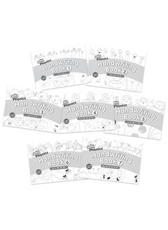 Jolly Phonics Handwriting Books Complete Set (1-7): In Print Letters (American English Edition) 