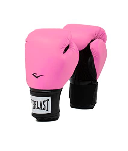 Everlast Prostyle 2 Boxing Gloves Classic Fight Training Gloves for Men and Women Secure Fit Hook and Loop with Wrist Support Heavy Bag Fitness Training 12 oz Pink - Image 1