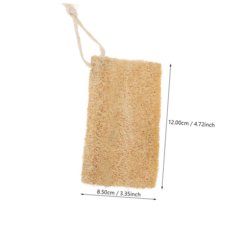 Natural Loofah Dishcloths 2 Pack Reusable Kitchen Sponge Scrubber Non Stick Scouring Pads - Image 3