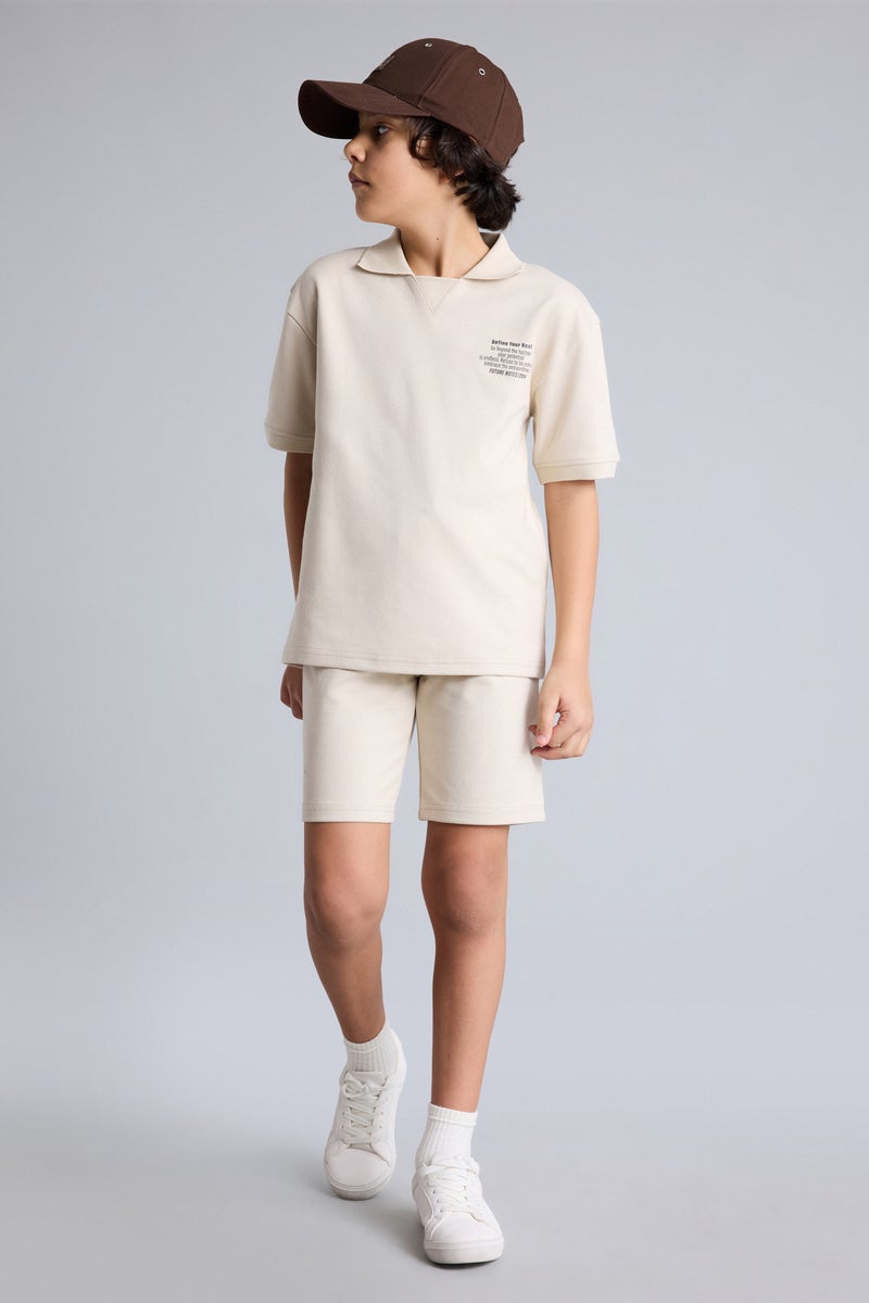 DeFacto Beige Boy Boy 2 Piece Set Casual - Image 1