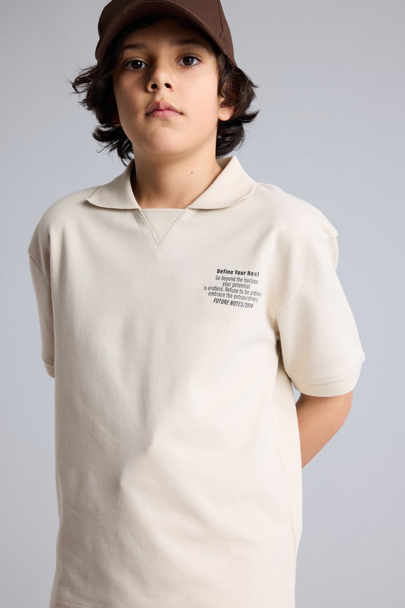 DeFacto Beige Boy Boy 2 Piece Set Casual - Image 4