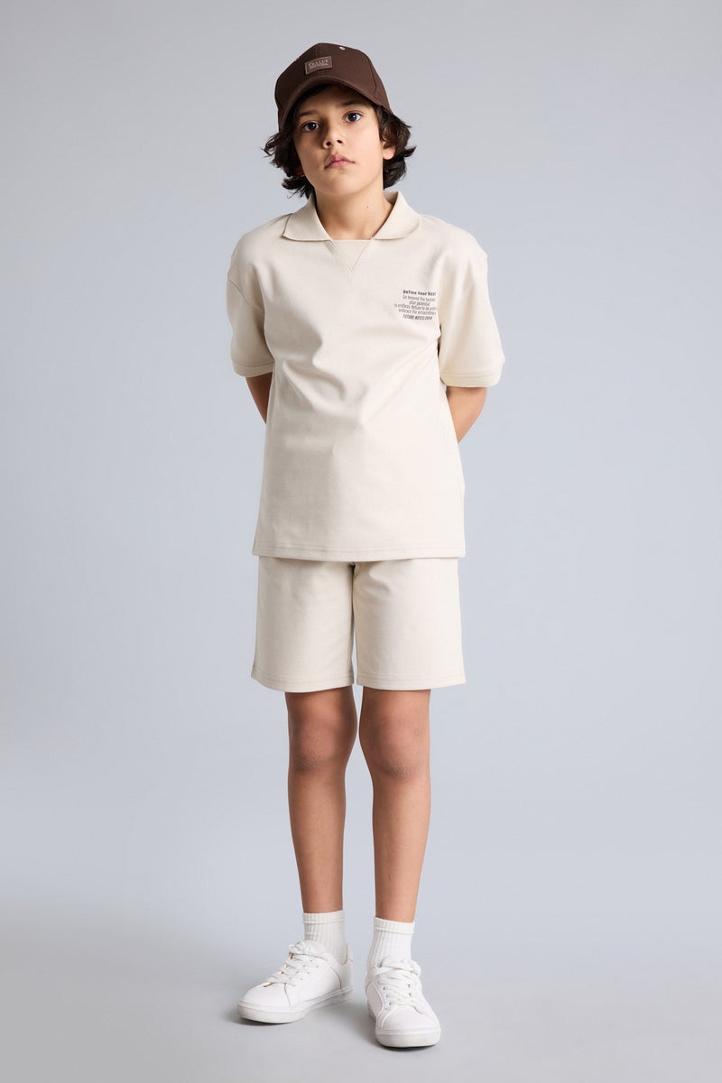 DeFacto Beige Boy Boy 2 Piece Set Casual - Image 2
