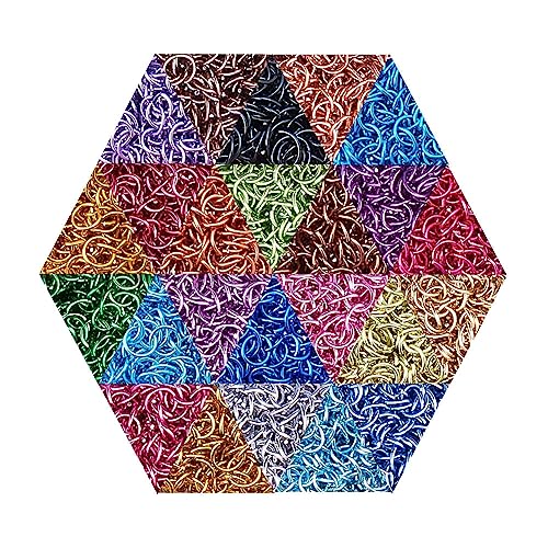 KISSITTY About 3200pcs 10mm Aluminum Wire Open Jump Rings Random Mixed Color for DIY Chainmail Jewelry Making (Inner Diameter: 8mm) - Image 5