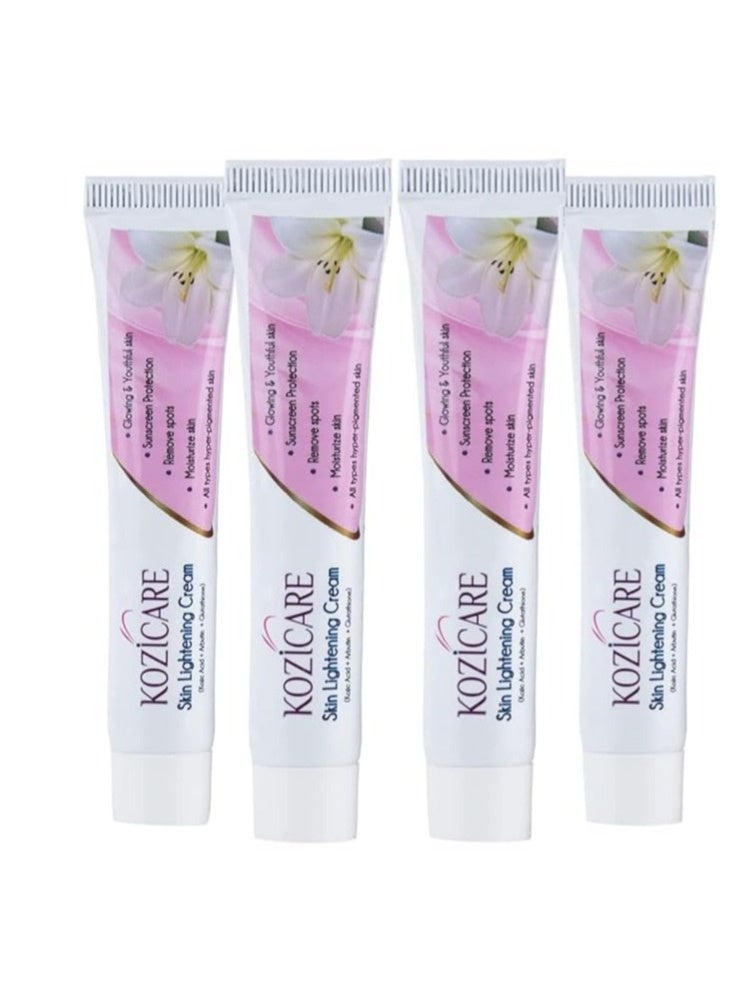 Kozicare Skin lighjtening Soap, 75g (Pack Of 3) &  Skin Lightening Cream, 15g (Pack Of 4) - Image 3