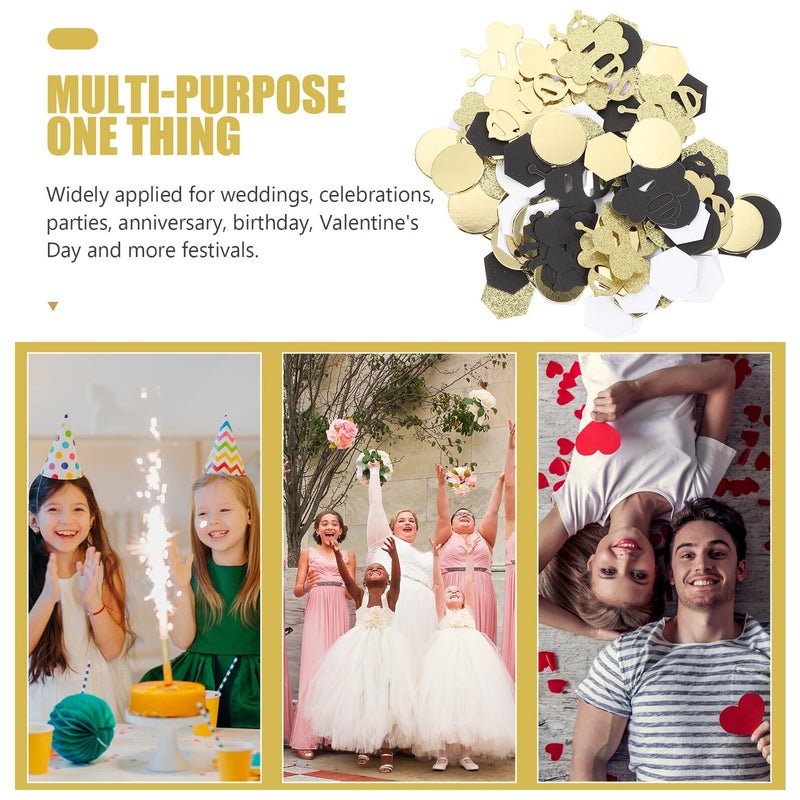 Bee Themed Hexagon Confetti 180 Pieces For Wedding Table Decoration And DIY Crafts - Image 4