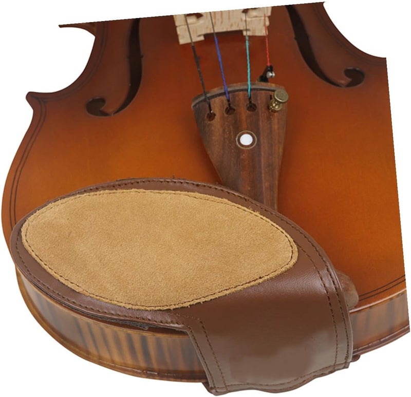 Kisangel Violin Chin Rest and Shoulder Pad Comfortable Texture Support for Violins Soft Cushion for Adult Players and Performances - Image 4