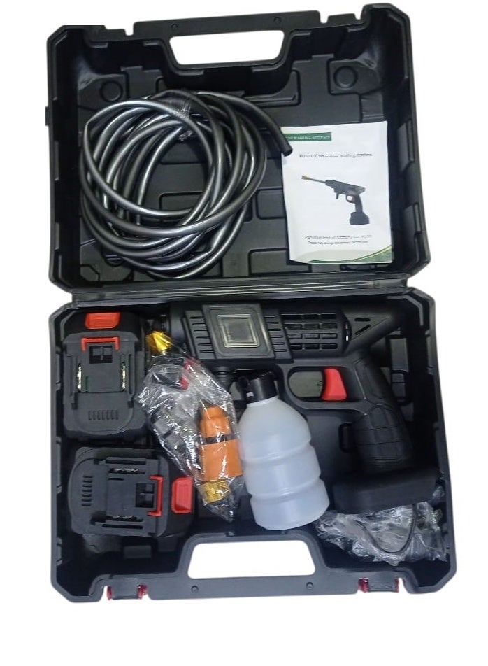 Rechargeable Cordless Water Pressure Gun With 2 Batteries For Washing Cars, Bikes, Windows, And Gardens - Image 4