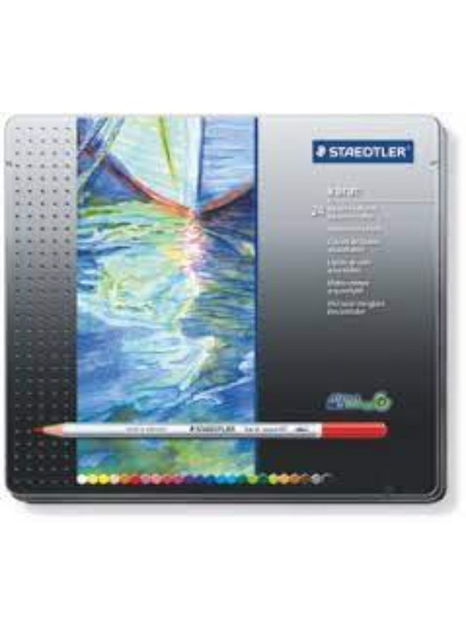 STAEDTLER STAEDTLER-Karat Aquarell Colored Pencils In Metal Box Set Of 24  - Image 1