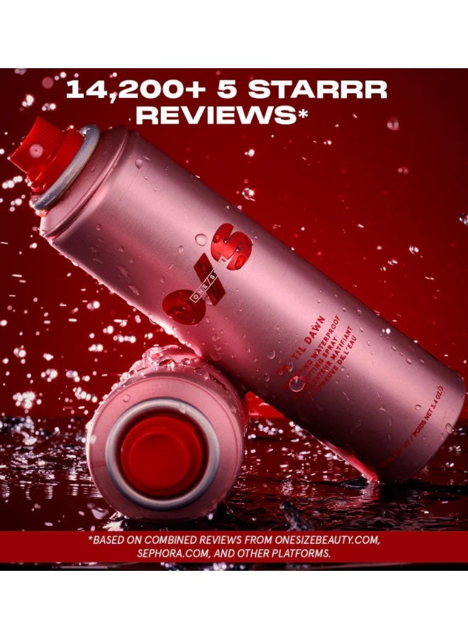 وان سايز ون سايز باي باتريك ستار بخاخ تثبيت المكياج أون تيل دون | بخاخ تثبيت مطفي مقاوم للماء يدوم طوال اليوم | خفيف للتحكم باللمعان وتثبيت المكياج | 3.4 أونصة (عبوة واحدة) - Image 3