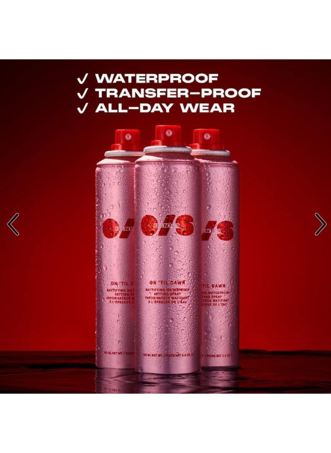 وان سايز ون سايز باي باتريك ستار بخاخ تثبيت المكياج أون تيل دون | بخاخ تثبيت مطفي مقاوم للماء يدوم طوال اليوم | خفيف للتحكم باللمعان وتثبيت المكياج | 3.4 أونصة (عبوة واحدة) - Image 2