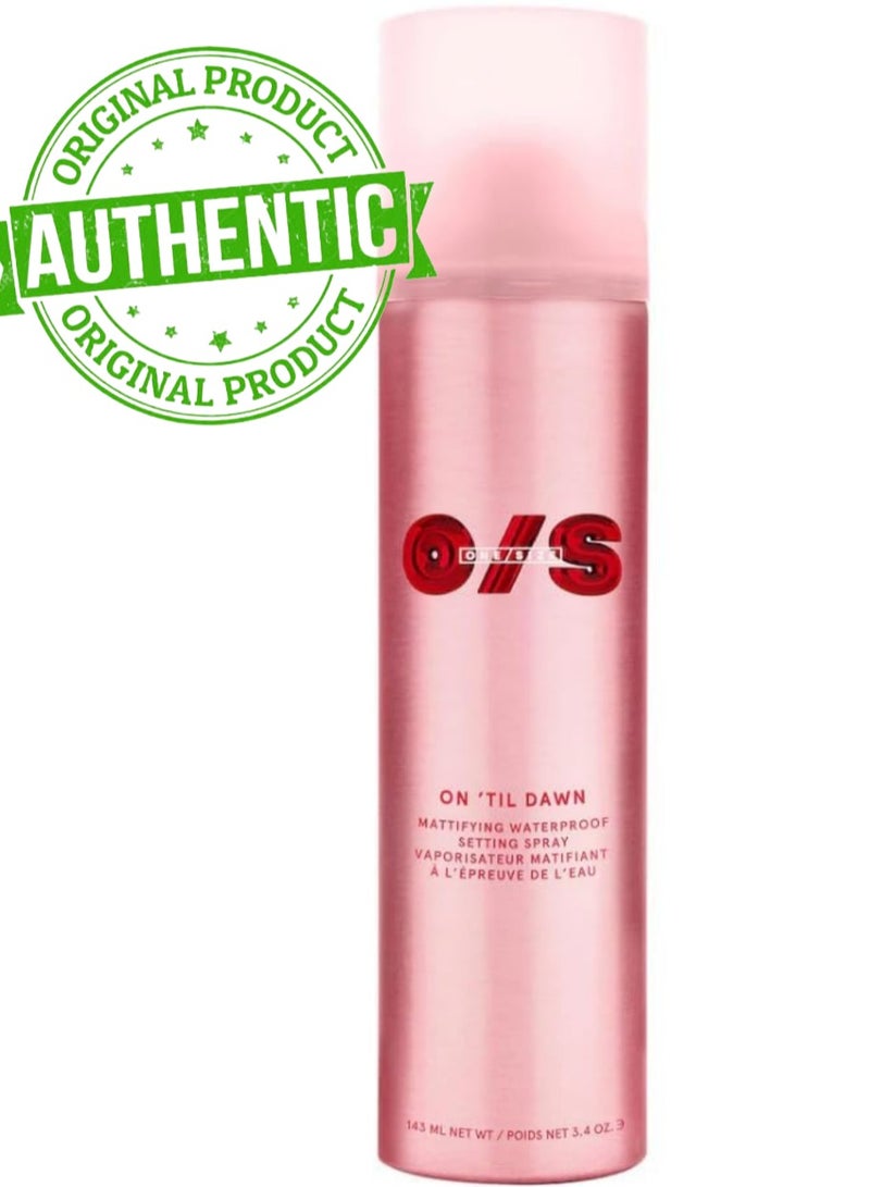 وان سايز ون سايز باي باتريك ستار بخاخ تثبيت المكياج أون تيل دون | بخاخ تثبيت مطفي مقاوم للماء يدوم طوال اليوم | خفيف للتحكم باللمعان وتثبيت المكياج | 3.4 أونصة (عبوة واحدة) - Image 1