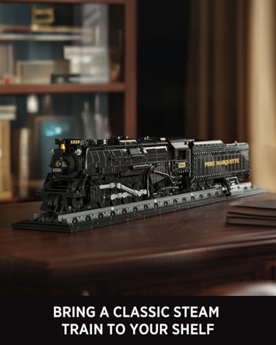 Nifeliz 1225 Locomotive Building Set Classic Steam Train Model Toy for Adult Collectors Display and Gift Giving 1593 PCS NF10323 - Image 5