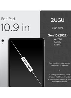 ZUGU CASE ZUGU CASE iPad 10.9 Case, Ultra Slim Protective Case/Cover Designed for iPad 10.9 -inch (10th Gen, 2022) Wireless Pencil Charging, Convenient Magnetic Stand (Auto Sleep/Wake) - Arctic  - Image 4