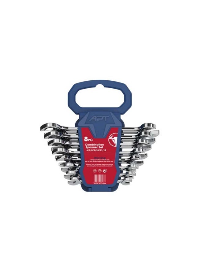 Apt 8-Piece 75° Offset Double Ring Spanner Set - Image 3