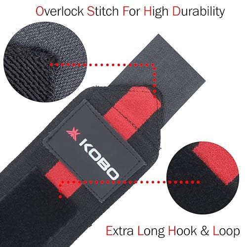 Kobo Competetion Power Weight Lifting Wrist Wraps 1 Meter Long (Pair) - Image 5