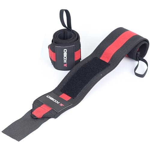 Kobo Competetion Power Weight Lifting Wrist Wraps 1 Meter Long (Pair) - Image 2