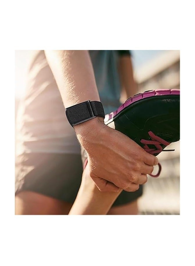 Bukela Whoop MG Breathable Elastic Wristbands - Adjustable woven wristband made from a moisture-wicking nylon blend, designed for everyday wear during sleep monitoring, gym workouts, and activity tracking. It combines breathable comfort with adjustability for easy wristband replacement. No tools are required for installation. - Image 5