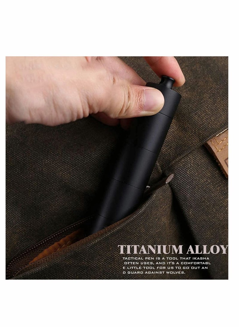 SYOSI Pill Box Waterproof Aluminum Metal Pill Box Case Organizer - Outdoor Pill Bottle Key Ring Small Aid Pill Holder Pill Container for Daily Camping Travel Daily Travel, 7 Day Pill Box Case - Image 3