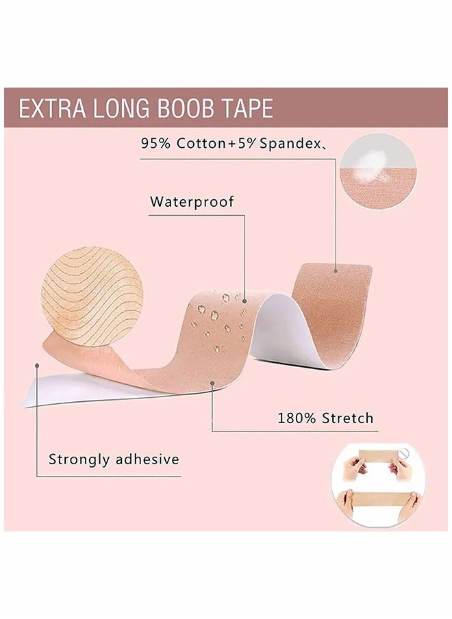 Generic Reusable Breathable Sweatproof Cover Pasties Anti Sagging Lift Tape Suitable For Any Type of Clothing And A-D Cups  - Image 3