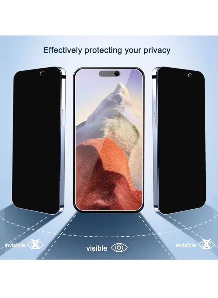 JAJEEK iPhone 15 Pro Max 6.7-Inch Privacy Screen Protector 3-Pack – Full-Coverage Anti-Spy Tempered Glass with Scratch Resistance, Touch Sensitivity, and Edge-to-Edge Protection - Image 2