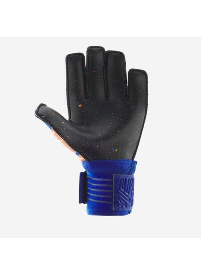 KIPSTA Kids' Gloves F500 Viralto - Orange/Blue  - Image 2