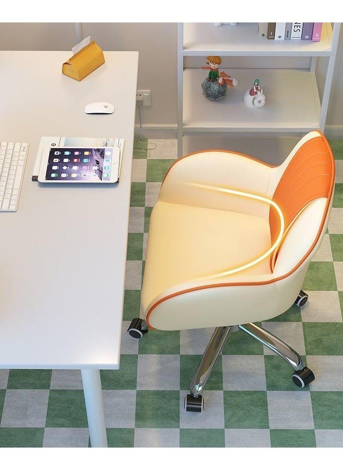 Tanwer U-shaped chair, women's bedroom makeup chair, home study desk, study and writing office chair - Image 3