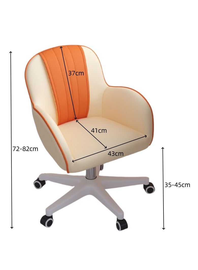 Tanwer U-shaped chair, women's bedroom makeup chair, home study desk, study and writing office chair - Image 4