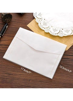 Oasisgalore 30 Pcs 4.9x7 in Semi-Transparent Envelopes for Money, Gifts, Wedding Invitations, and Cards  - Image 2