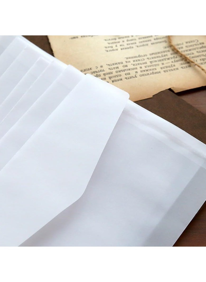 Oasisgalore - 30 Pcs 4.9x7 in Semi-Transparent Envelopes for Money, Gifts, Wedding Invitations, and Cards - Image 1