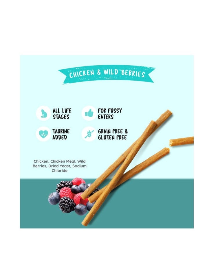 Kit Cat 2pcs Grain Free Cat Stick Chicken & Wild Berries  2x15g - Image 2