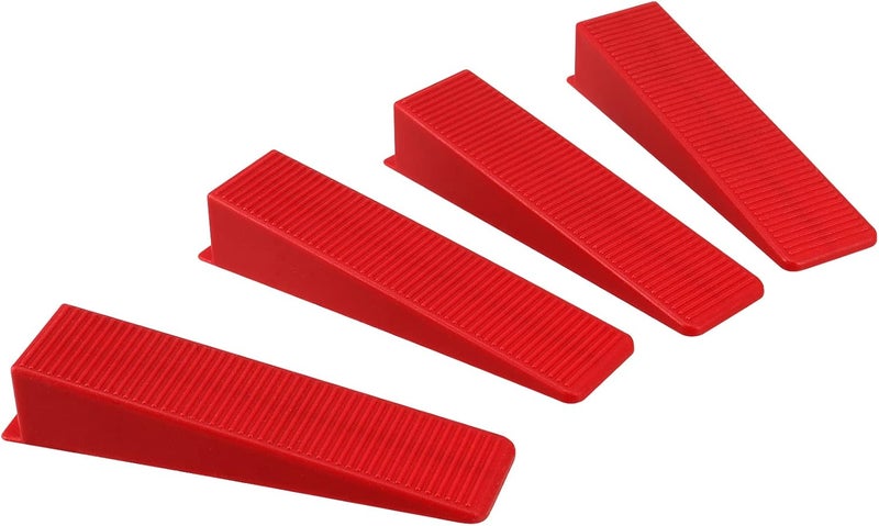 JAPCHET 400 PCS Tile Leveling System Wedges Reusable for 18 116 132 Inch Spacers for Tile Leveler Installation Red - Image 5
