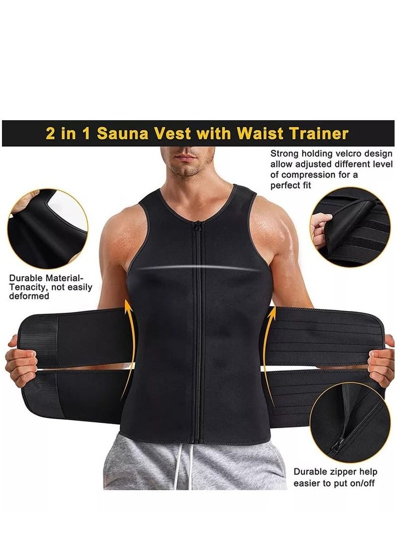 Generic Neoprene Sauna Heat Vest for Men and Women Burn Belly Fat - Image 3