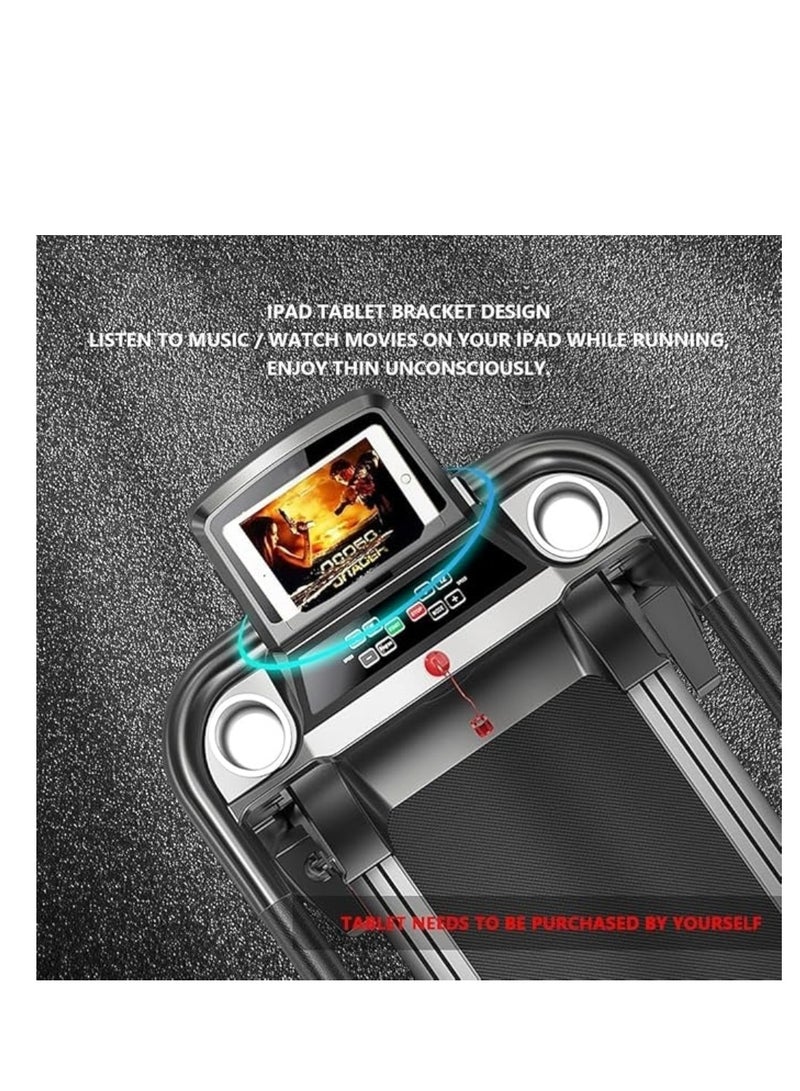 Cool Baby Style Home Electric Treadmill with 2.5HP Silent Motor | 12 Programs, LED Display, 7-Layer Shock Absorption Running Belt, Foldable Indoor Fitness Equipment with iPad Stand - Image 3