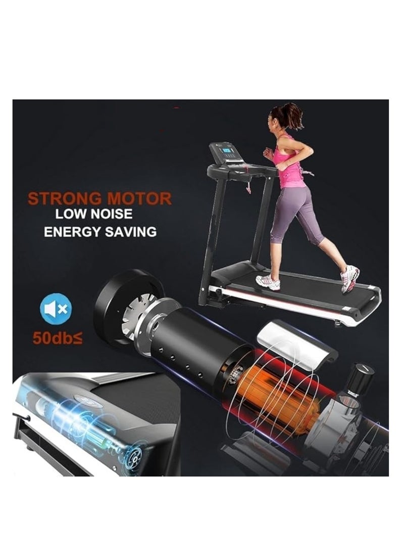 Cool Baby Style Home Electric Treadmill with 2.5HP Silent Motor | 12 Programs, LED Display, 7-Layer Shock Absorption Running Belt, Foldable Indoor Fitness Equipment with iPad Stand - Image 4