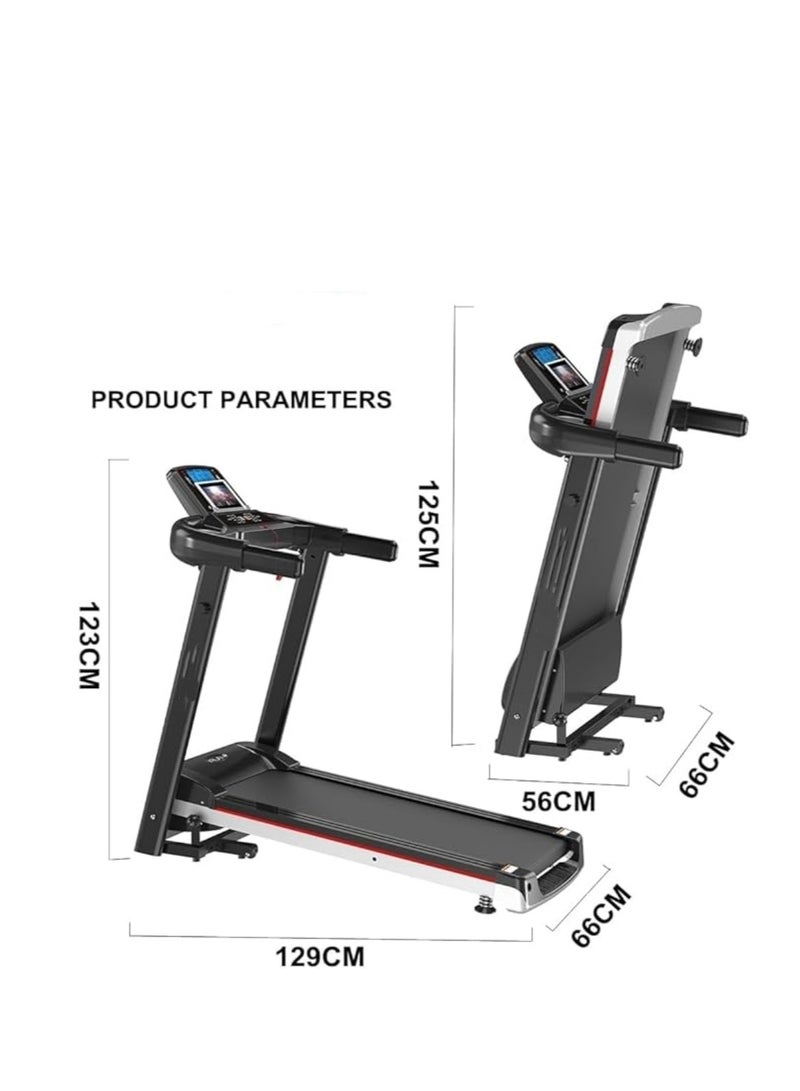 Cool Baby Style Home Electric Treadmill with 2.5HP Silent Motor | 12 Programs, LED Display, 7-Layer Shock Absorption Running Belt, Foldable Indoor Fitness Equipment with iPad Stand - Image 5