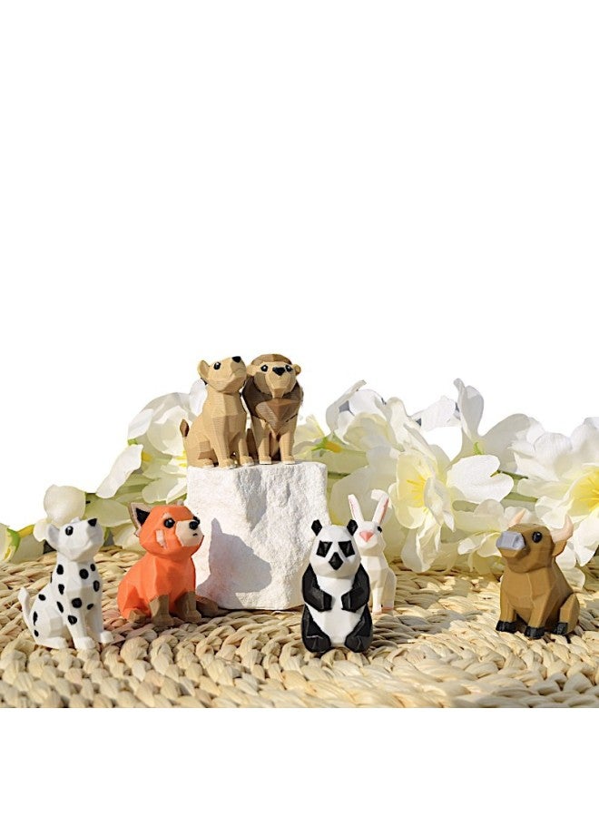 3D Printing Creative Farm Animal Model Kidsren's Toys Early Education Cognitive Gifts Promotion Grassland Animal Combination