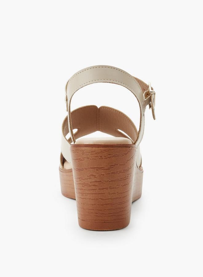 Surestep Women Light Weight Ankle Strap Wedge Heel Sandals - Image 5