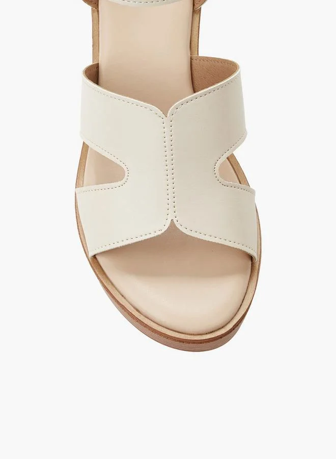 Surestep CREAM Women Light Weight Ankle Strap Wedge Heel Sandals for Women | Best Price UAE